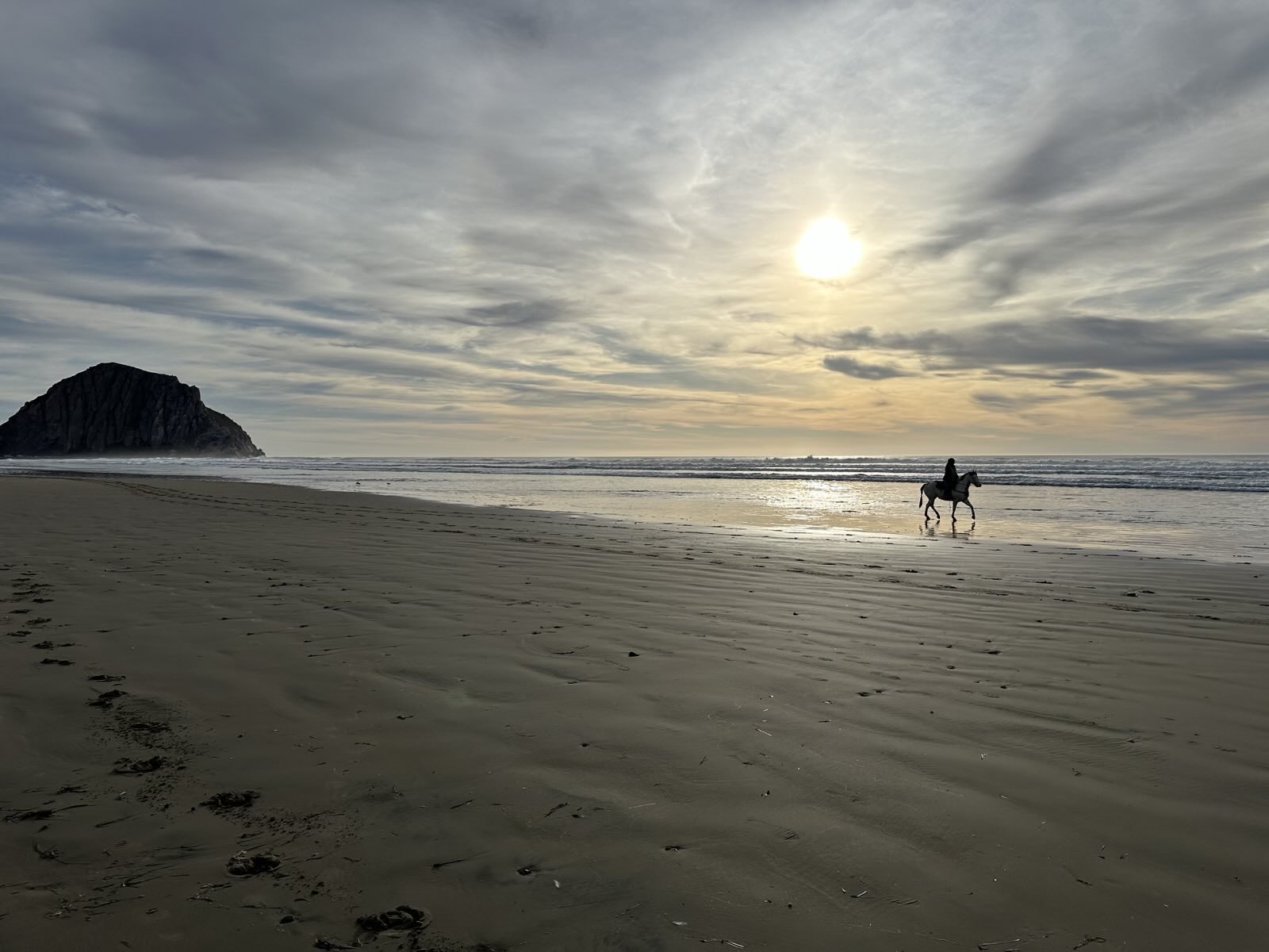 Beach scene near Morro Bay